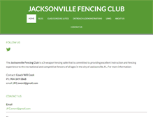 Tablet Screenshot of jaxfencingclub.org